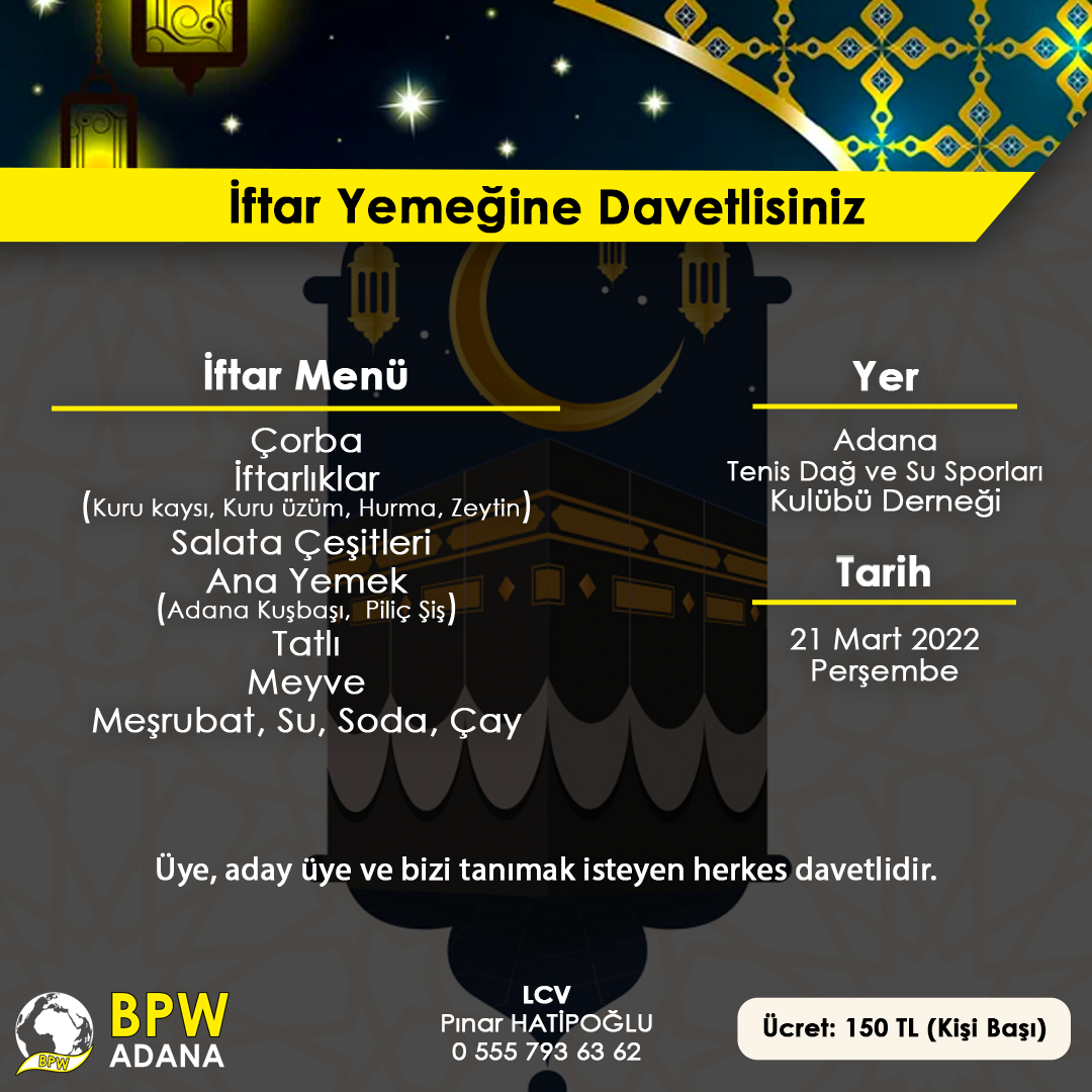 İftar Yemeğine Davetlisiniz